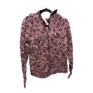 Lululemon Scuba Light Cotton Fleece plum floral- size 10